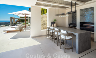 Prête à emménager, nouvelle villa de luxe à vendre avec vue panoramique sur la mer, dans un complexe de golf prestigieux à Benahavis - Marbella 38544 