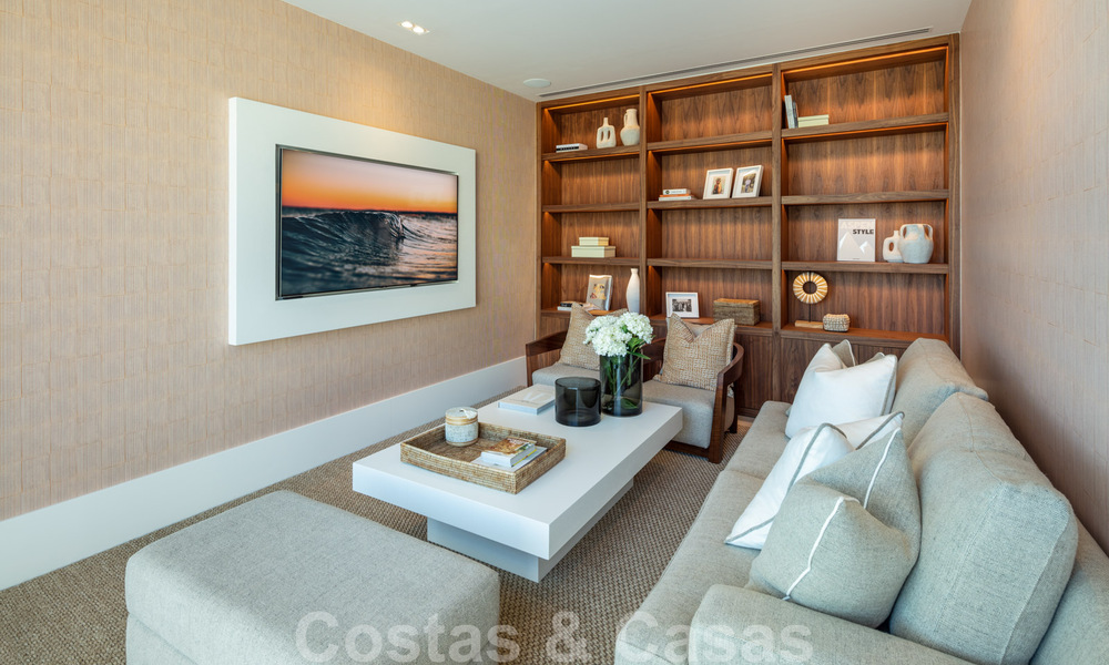 Prête à emménager, nouvelle villa de luxe à vendre avec vue panoramique sur la mer, dans un complexe de golf prestigieux à Benahavis - Marbella 38546