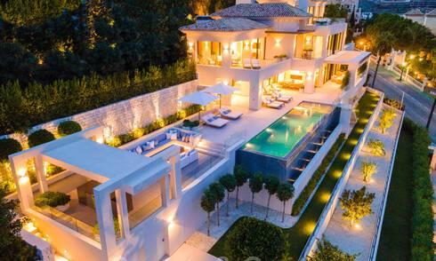 Prête à emménager, nouvelle villa de luxe à vendre avec vue panoramique sur la mer, dans un complexe de golf prestigieux à Benahavis - Marbella 38561