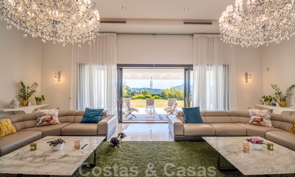 Villa contemporaine de luxe à vendre en première ligne de golf avec vue imprenable, dans le quartier exclusif La Zagaleta, Benahavis - Marbella 38672