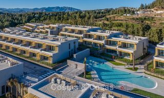 Prêt à emménager, nouvelle réalisation de maisons luxueuses à vendre, en première ligne du golf de Mijas, Costa del Sol 805095 