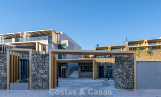 Prêt à emménager, nouvelle réalisation de maisons luxueuses à vendre, en première ligne du golf de Mijas, Costa del Sol 805101 