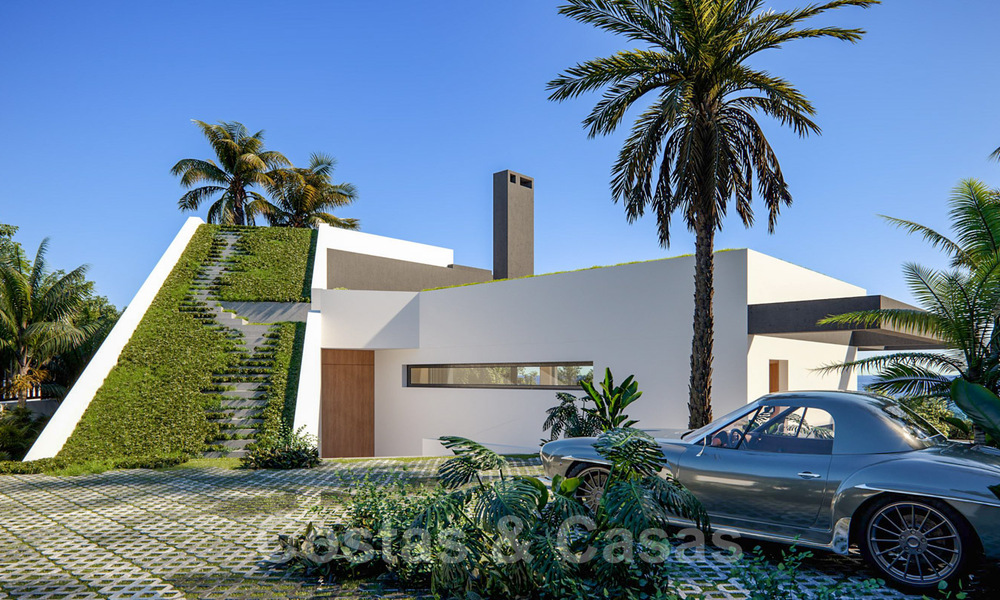 Nouvelle villa spectaculaire avec toit vert à vendre sur le Golden Mile à Marbella 38786
