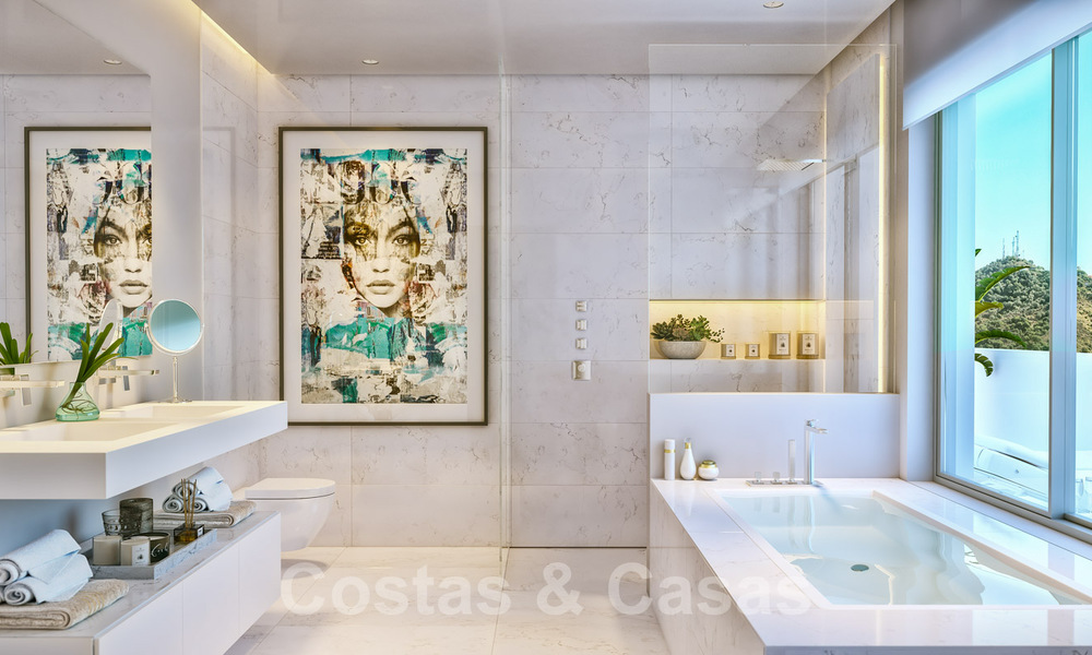 Appartements de luxe modernes et contemporains avec vue sur la mer, à vendre à quelques minutes de route du centre de Marbella 38910