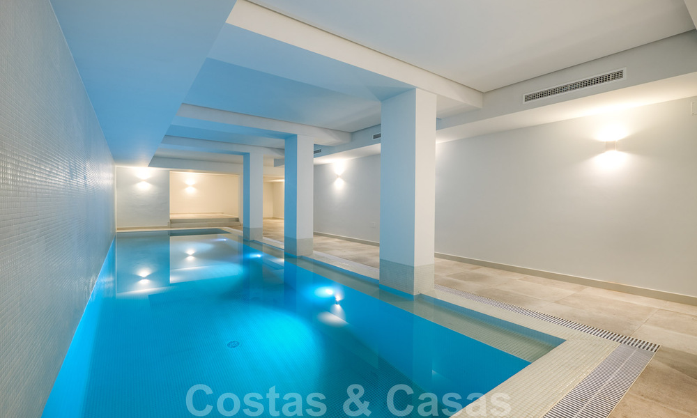 Majestueuse villa contemporaine méditerranéenne de luxe à vendre avec vue sur la mer dans le quartier exclusif El Madroñal à Benahavis - Marbella 38845