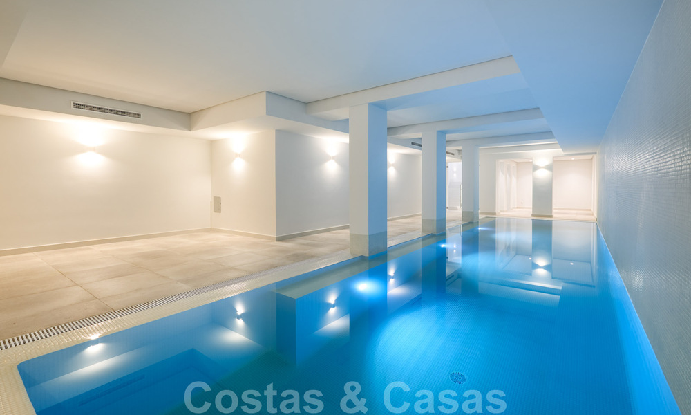 Majestueuse villa contemporaine méditerranéenne de luxe à vendre avec vue sur la mer dans le quartier exclusif El Madroñal à Benahavis - Marbella 38846