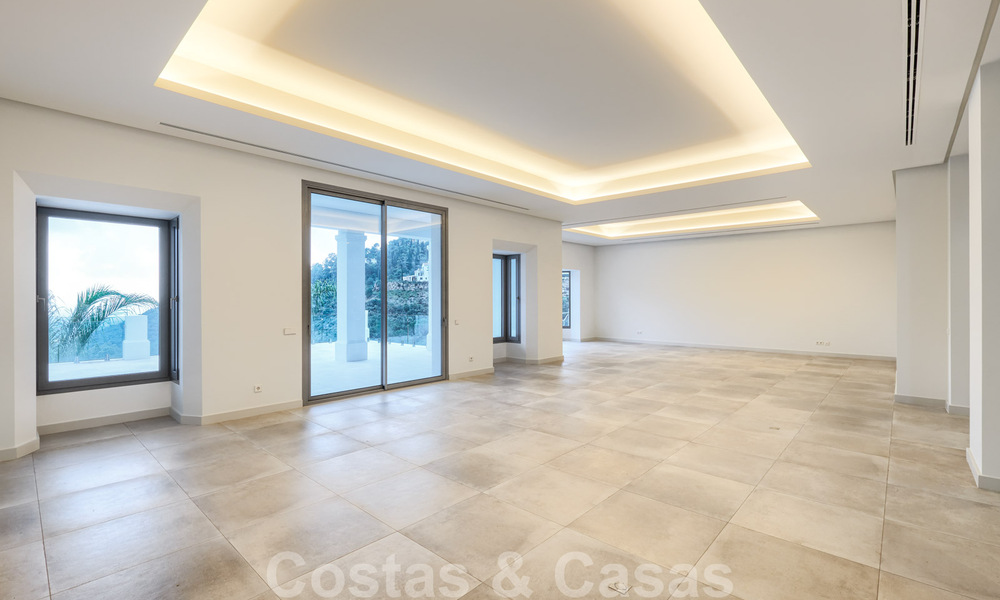 Majestueuse villa contemporaine méditerranéenne de luxe à vendre avec vue sur la mer dans le quartier exclusif El Madroñal à Benahavis - Marbella 38849