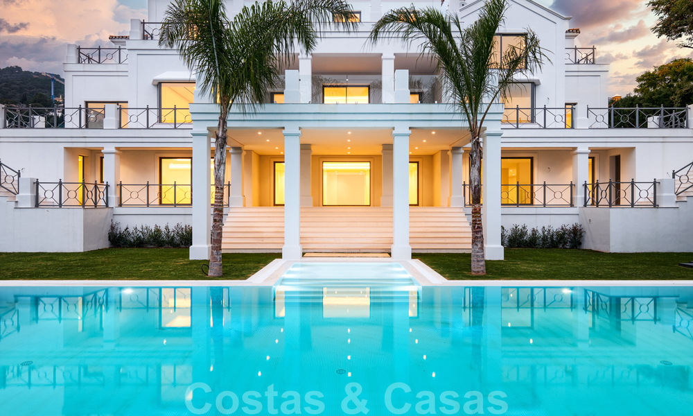 Majestueuse villa contemporaine méditerranéenne de luxe à vendre avec vue sur la mer dans le quartier exclusif El Madroñal à Benahavis - Marbella 38854