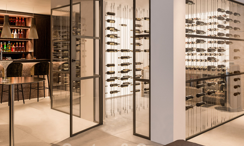 Majestueuse villa contemporaine méditerranéenne de luxe à vendre avec vue sur la mer dans le quartier exclusif El Madroñal à Benahavis - Marbella 38861