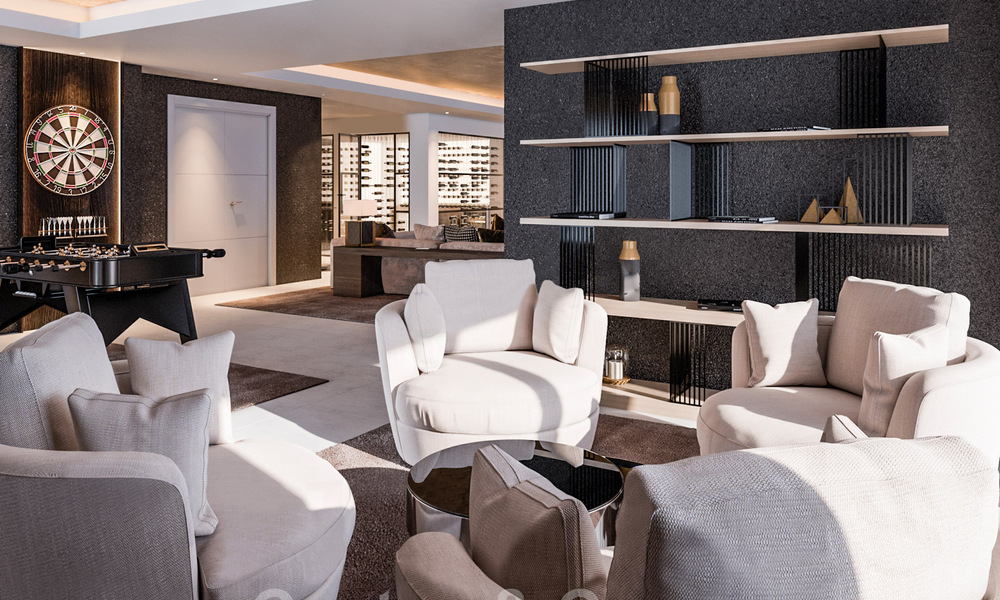 Majestueuse villa contemporaine méditerranéenne de luxe à vendre avec vue sur la mer dans le quartier exclusif El Madroñal à Benahavis - Marbella 38862