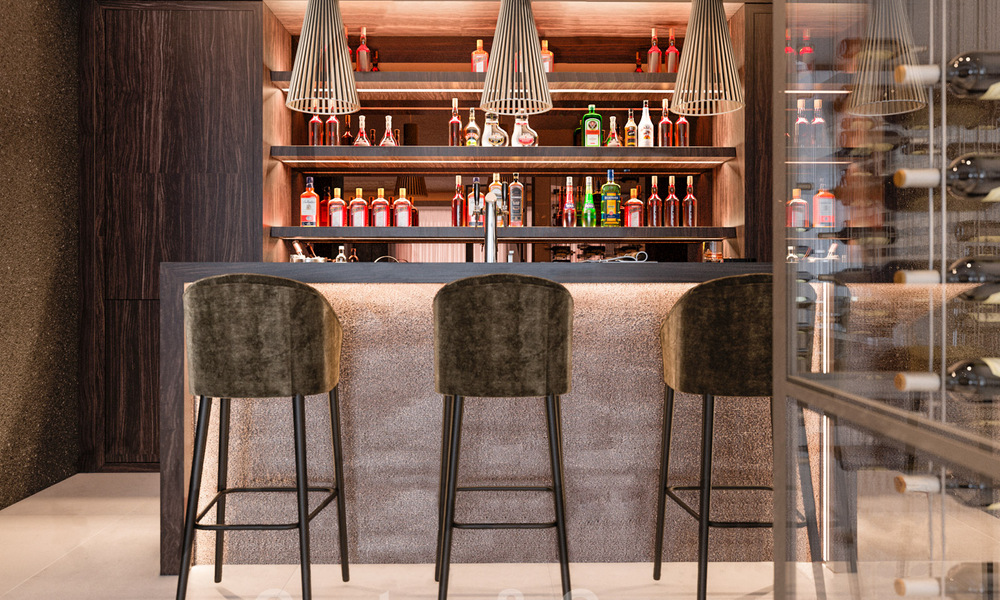 Majestueuse villa contemporaine méditerranéenne de luxe à vendre avec vue sur la mer dans le quartier exclusif El Madroñal à Benahavis - Marbella 38863