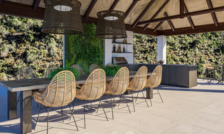 Majestueuse villa contemporaine méditerranéenne de luxe à vendre avec vue sur la mer dans le quartier exclusif El Madroñal à Benahavis - Marbella 38866 