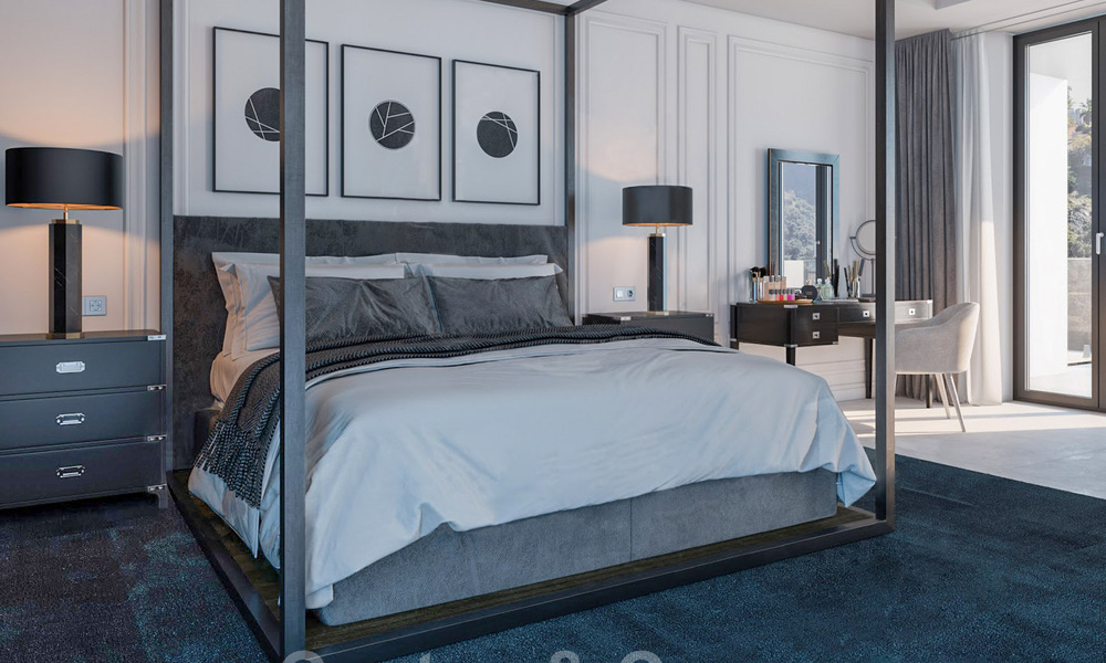 Majestueuse villa contemporaine méditerranéenne de luxe à vendre avec vue sur la mer dans le quartier exclusif El Madroñal à Benahavis - Marbella 38868