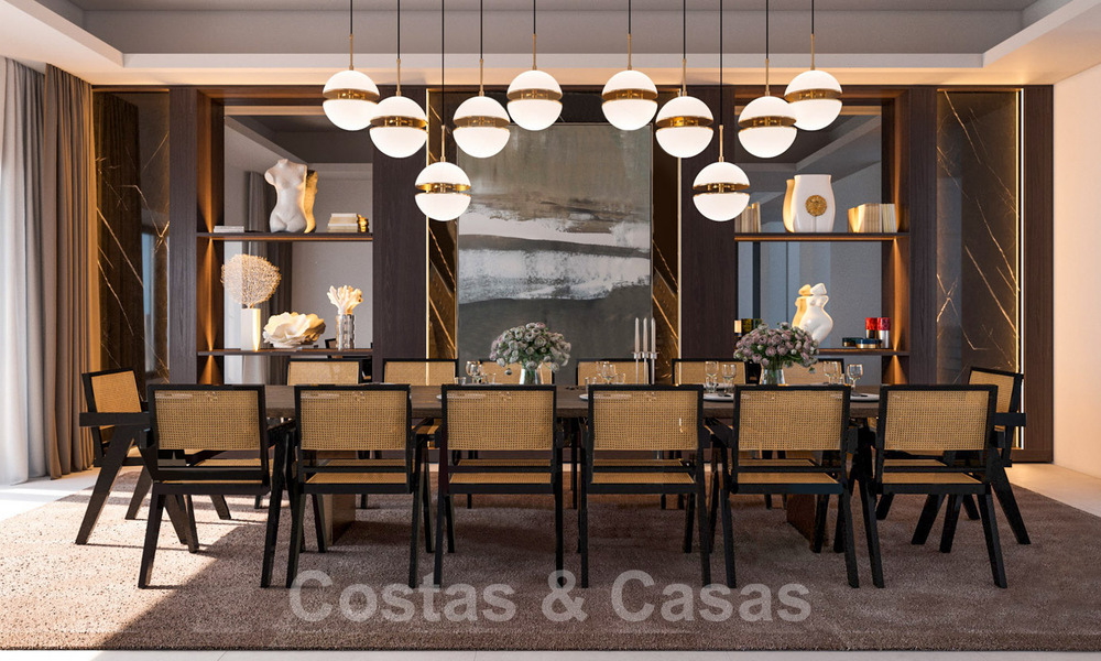 Majestueuse villa contemporaine méditerranéenne de luxe à vendre avec vue sur la mer dans le quartier exclusif El Madroñal à Benahavis - Marbella 38869