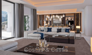 Majestueuse villa contemporaine méditerranéenne de luxe à vendre avec vue sur la mer dans le quartier exclusif El Madroñal à Benahavis - Marbella 38870 