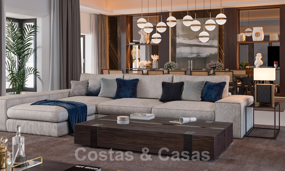 Majestueuse villa contemporaine méditerranéenne de luxe à vendre avec vue sur la mer dans le quartier exclusif El Madroñal à Benahavis - Marbella 38872
