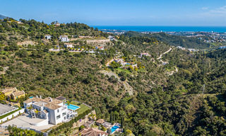 Majestueuse villa contemporaine méditerranéenne de luxe à vendre avec vue sur la mer dans le quartier exclusif El Madroñal à Benahavis - Marbella 38875 