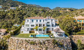 Majestueuse villa contemporaine méditerranéenne de luxe à vendre avec vue sur la mer dans le quartier exclusif El Madroñal à Benahavis - Marbella 38876 