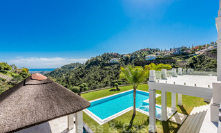 Majestueuse villa contemporaine méditerranéenne de luxe à vendre avec vue sur la mer dans le quartier exclusif El Madroñal à Benahavis - Marbella 38885 