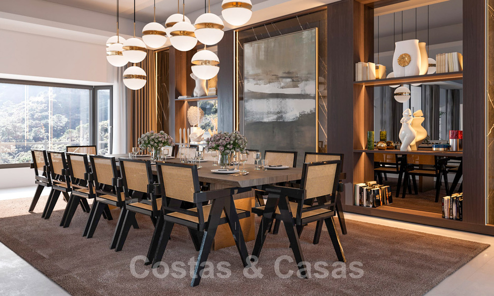 Majestueuse villa contemporaine méditerranéenne de luxe à vendre avec vue sur la mer dans le quartier exclusif El Madroñal à Benahavis - Marbella 38887
