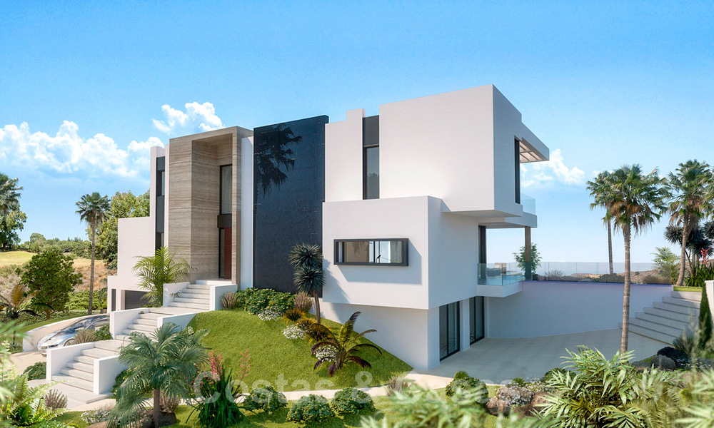 Villa moderne et luxueuse à vendre dans un complexe de golf à Mijas, avec vue panoramique de la campagne et la mer, Costa del Sol 38939