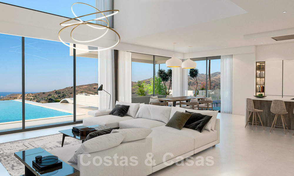 Villa moderne et luxueuse à vendre dans un complexe de golf à Mijas, avec vue panoramique de la campagne et la mer, Costa del Sol 38940