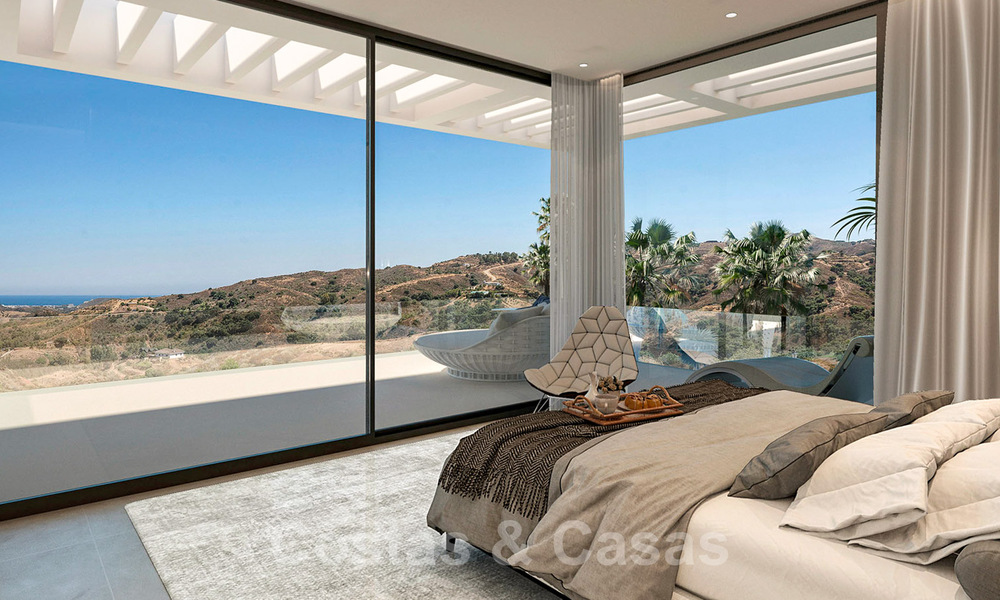 Villa moderne et luxueuse à vendre dans un complexe de golf à Mijas, avec vue panoramique de la campagne et la mer, Costa del Sol 38942