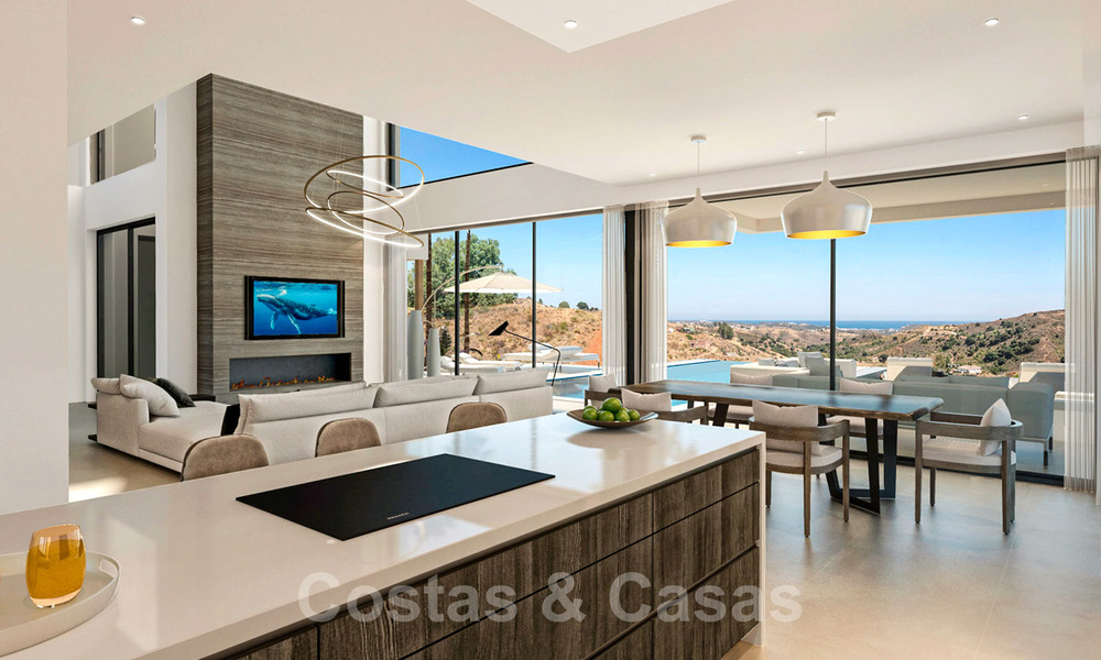 Villa moderne et luxueuse à vendre dans un complexe de golf à Mijas, avec vue panoramique de la campagne et la mer, Costa del Sol 38944