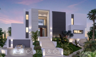 Villa moderne et luxueuse à vendre dans un complexe de golf à Mijas, avec vue panoramique de la campagne et la mer, Costa del Sol 38945 