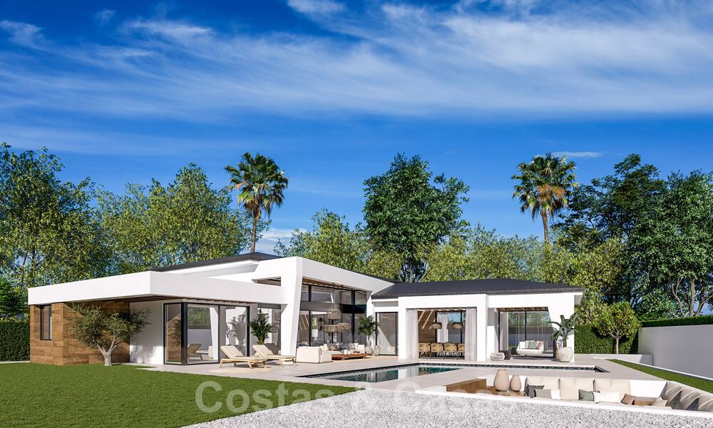 Nouvelles villas de luxe contemporaines de plain-pied à vendre à Nueva Andalucia, Marbella 39486