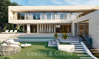 Villa moderne à vendre avec vue sur la mer, entourée d'un magnifique paysage vert dans le quartier exclusif de Cascada de Camojan, Golden Mile à Marbella 39630 