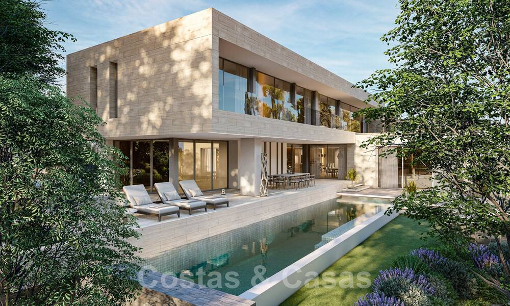 Villa moderne à vendre avec vue sur la mer, entourée d'un magnifique paysage vert dans le quartier exclusif de Cascada de Camojan, Golden Mile à Marbella 39631