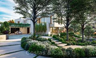 Villa moderne à vendre avec vue sur la mer, entourée d'un magnifique paysage vert dans le quartier exclusif de Cascada de Camojan, Golden Mile à Marbella 39632 