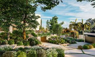 Villa moderne à vendre avec vue sur la mer, entourée d'un magnifique paysage vert dans le quartier exclusif de Cascada de Camojan, Golden Mile à Marbella 39633 
