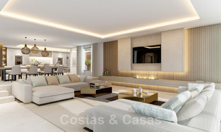 Villa moderne à vendre avec vue sur la mer, entourée d'un magnifique paysage vert dans le quartier exclusif de Cascada de Camojan, Golden Mile à Marbella 39638 