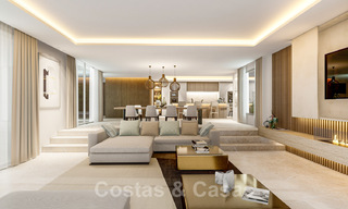 Villa moderne à vendre avec vue sur la mer, entourée d'un magnifique paysage vert dans le quartier exclusif de Cascada de Camojan, Golden Mile à Marbella 39639 