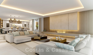 Villa moderne à vendre avec vue sur la mer, entourée d'un magnifique paysage vert dans le quartier exclusif de Cascada de Camojan, Golden Mile à Marbella 39644 