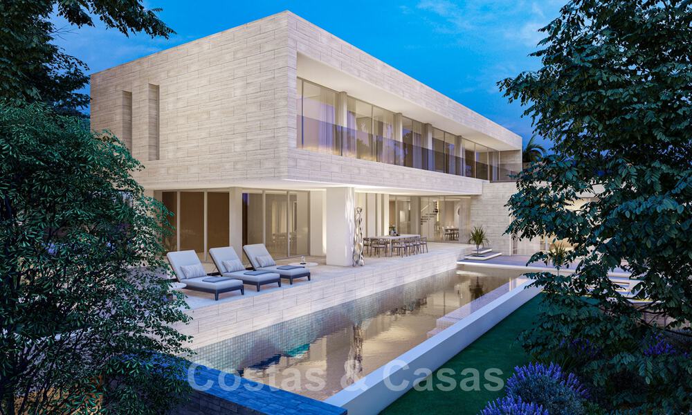 Villa moderne à vendre avec vue sur la mer, entourée d'un magnifique paysage vert dans le quartier exclusif de Cascada de Camojan, Golden Mile à Marbella 39652