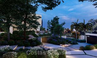 Villa moderne à vendre avec vue sur la mer, entourée d'un magnifique paysage vert dans le quartier exclusif de Cascada de Camojan, Golden Mile à Marbella 39653 