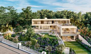 Villa moderne à vendre avec vue sur la mer, entourée d'un magnifique paysage vert dans le quartier exclusif de Cascada de Camojan, Golden Mile à Marbella 39665 