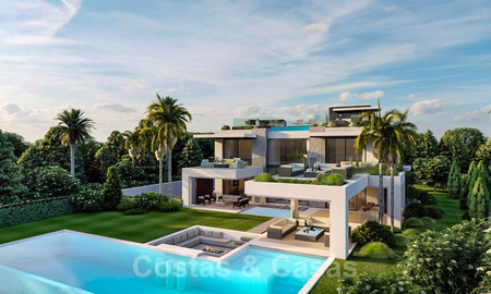 Villa moderne et luxueuse à vendre dans une communauté sécurisée située au Golden Mile, à Marbella 39708