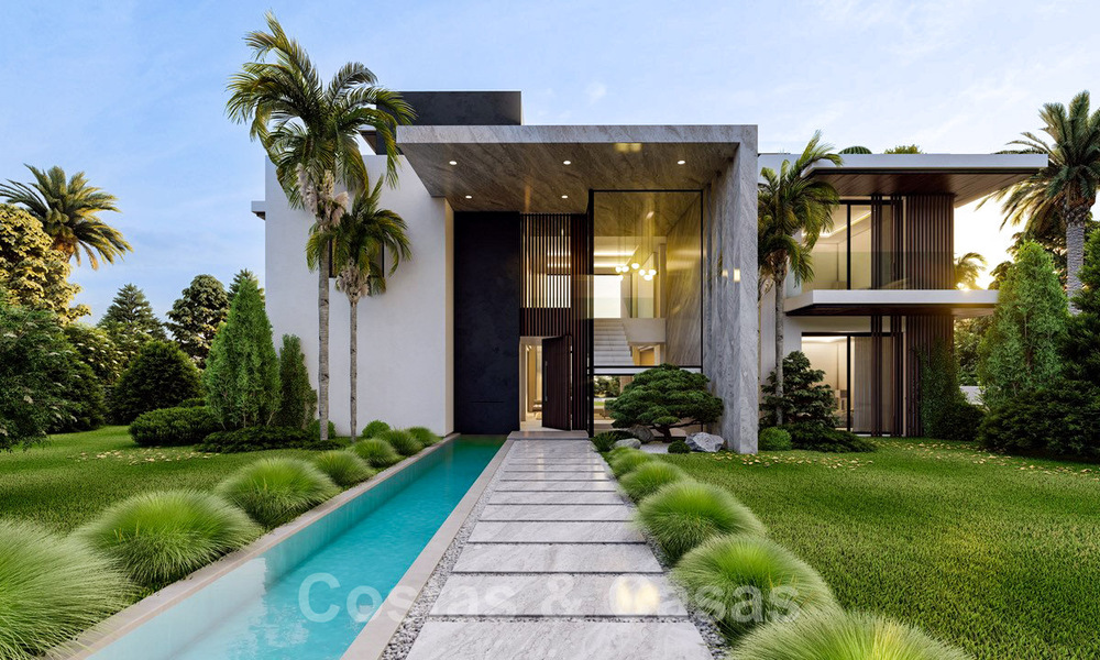 Villa moderne et luxueuse à vendre dans une communauté sécurisée située au Golden Mile, à Marbella 39709