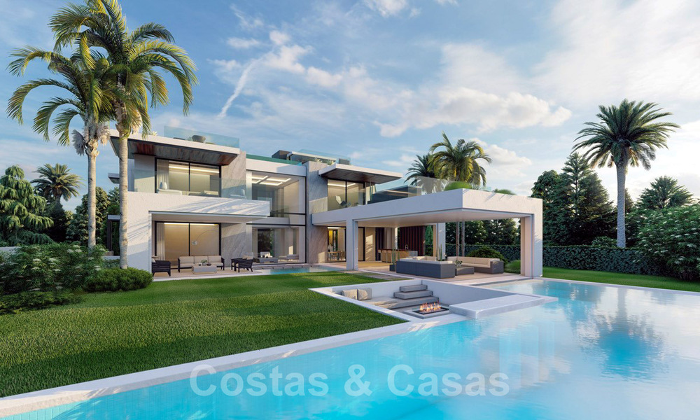 Villa moderne et luxueuse à vendre dans une communauté sécurisée située au Golden Mile, à Marbella 39714