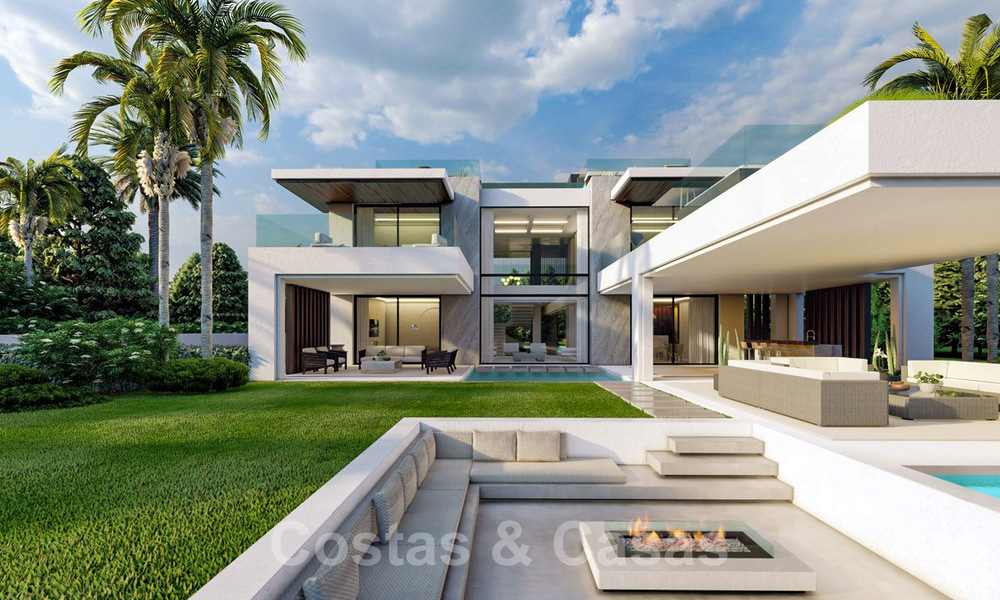 Villa moderne et luxueuse à vendre dans une communauté sécurisée située au Golden Mile, à Marbella 39715