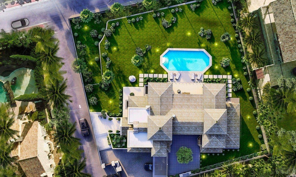 Magnifique villa luxueuse à vendre de style andalou avec un design intérieur élégant à Sierra Blanca, Marbella 39719