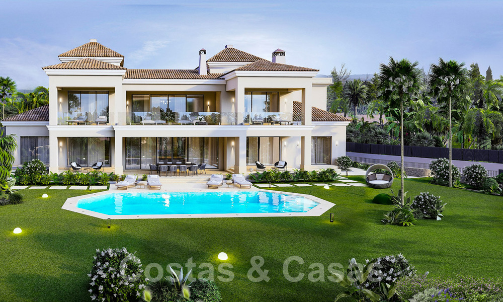 Magnifique villa luxueuse à vendre de style andalou avec un design intérieur élégant à Sierra Blanca, Marbella 39720