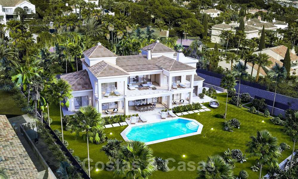 Magnifique villa luxueuse à vendre de style andalou avec un design intérieur élégant à Sierra Blanca, Marbella 39723