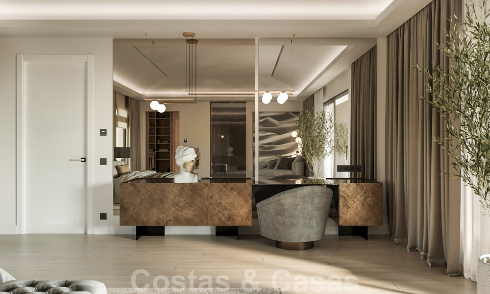 Magnifique villa luxueuse à vendre de style andalou avec un design intérieur élégant à Sierra Blanca, Marbella 39724