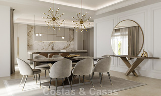 Magnifique villa luxueuse à vendre de style andalou avec un design intérieur élégant à Sierra Blanca, Marbella 39735 