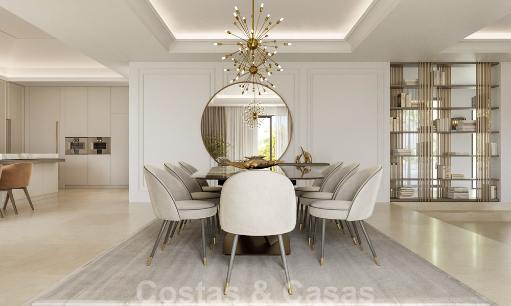 Magnifique villa luxueuse à vendre de style andalou avec un design intérieur élégant à Sierra Blanca, Marbella 39737